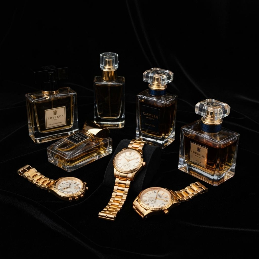 Luxury perfumes and watches